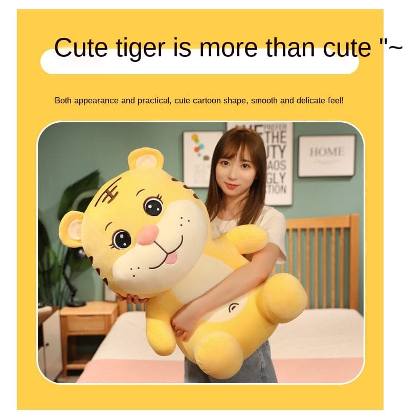 Cute Little Tiger Doll Plush Toy Child Doll Boy and Girl Mascot Birthday Gift