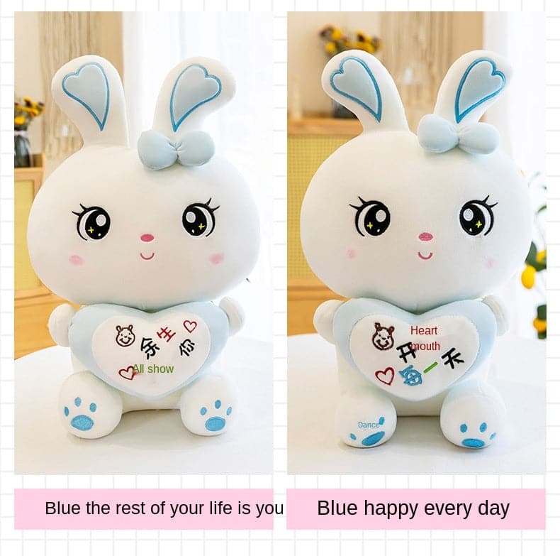 li Cartoon Cute Fruit Love Rabbit Doll Be You for The Rest of My Life Lovely Plush Filled Sofa Pillow Decoration