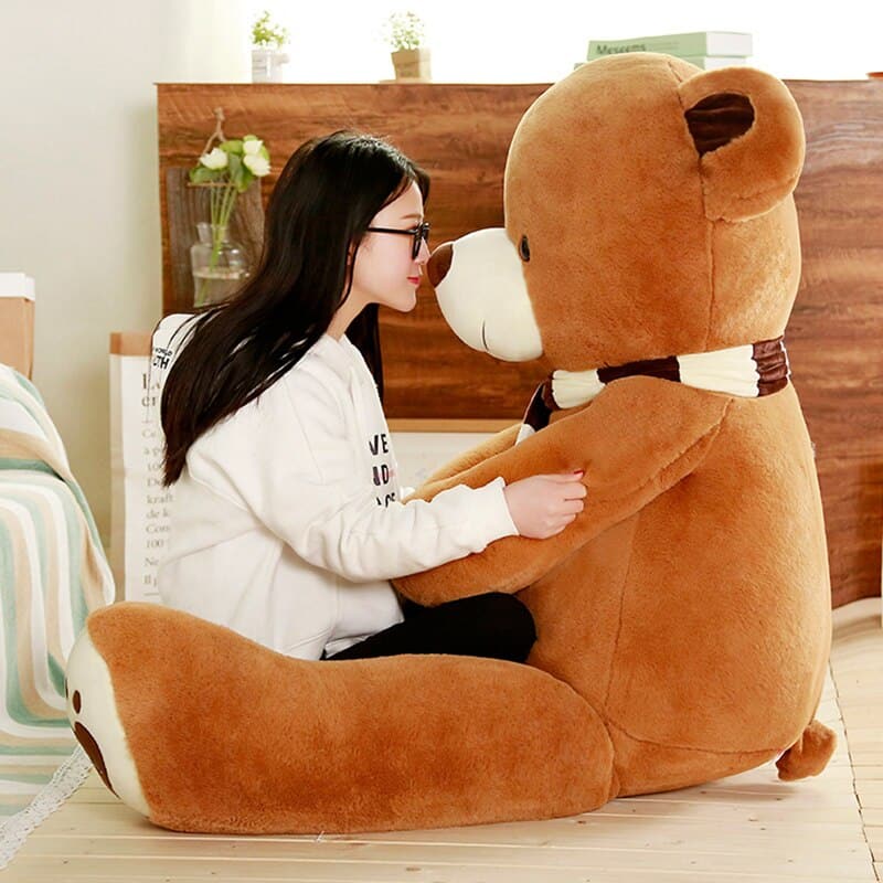 Cutre Huge Scarf Teddy Bear Stuffed Plush Toys Gift For Kids Girlfriend Birthday