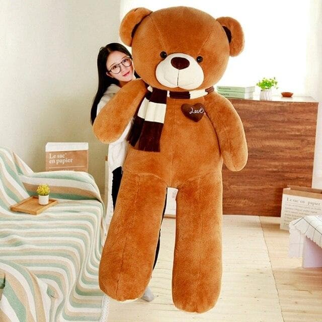 li High Quality  3 Colors Teddy Bear With Scarf Stuffed Animals Bear Plush Toys Teddy Bear Doll Lovers Birthday Baby Gift