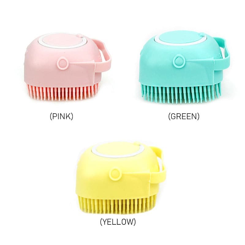 Pet Dog Massage Shampoo Brush Cat Comb Grooming Scrubber Brush for Bathing Short Hair Soft Silicone Brushes Cleaning Accessories