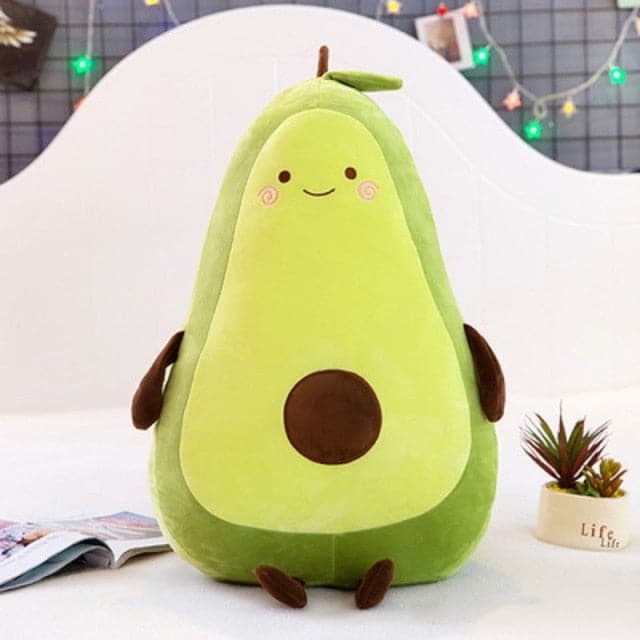 TikTok Avocado Plush Pillow Hugs Stuffed Toys Home Decor Pop Doll Cushion Soft Filled Gifts