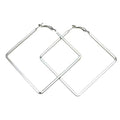 Simple Rectangular hollow Drop Earrings For Woman Big earrings Fashion Jewelry Gift