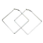 Simple Rectangular hollow Drop Earrings For Woman Big earrings Fashion Jewelry Gift