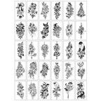 30pcs/set Tattoo For Woman Hands Arm Body Waterproof Temporary Tattoos