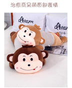 li Cute Large Hanging Hook and Loop Hand Monkey Plush Toys Stuffed Animal Knitted Boys Baby Doll Gift Presents