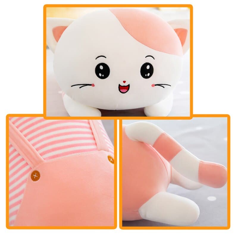 li 50cm Long Cat Pillow Plush Toy Soft Stuffed Plush Animal Kids Gift Home Decor Girl Gift