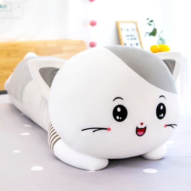 li 50cm Long Cat Pillow Plush Toy Soft Stuffed Plush Animal Kids Gift Home Decor Girl Gift