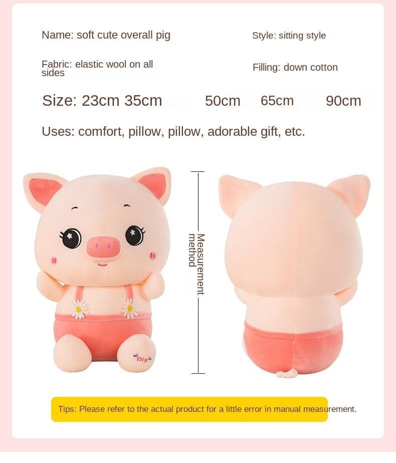 li Pig Doll Anime Plush Toy Large Stuffed Toys for Girls Room Decorative Pillow Hugs Birthday Gift