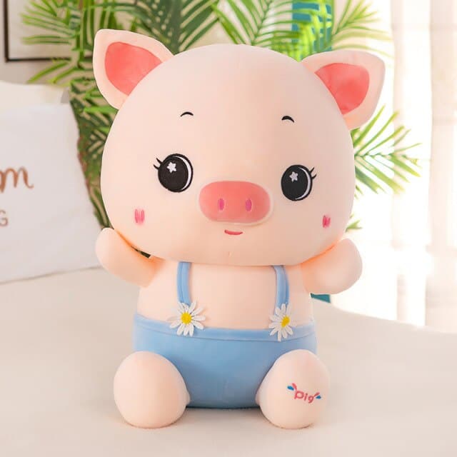 Cute Daisy Pig Stuffed Toys Doll Anime Plush Toy Soft Piggy Bedroom Sofa Decor Kids Gifts