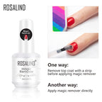 Magic Remover Nail Gel Polish Fast Clean Within 2-3 MINS Soak Off Gel Nail Polish Top Coat Nail Remover