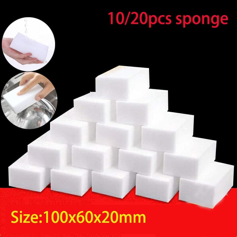 Magic Sponge Eraser Melamine Sponge Cleaner Kitchen Cleaning Sponge for Dish Wash Bathroom Cleaning Tools 100*60*20MM Household
