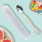 New Baby Double Headed Fruit Scraping Spoon Non-slip Infants Feeding Spoon