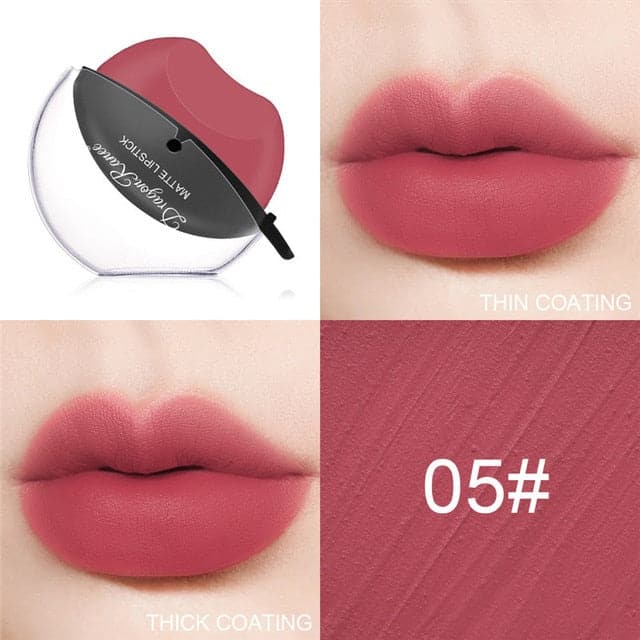 New Women Lazy Lipstick Elegant And Noble Make Up Liquid Lipstick Waterproof Non-stick Cup Lip Tint Matte Lipstick Long- Lasting