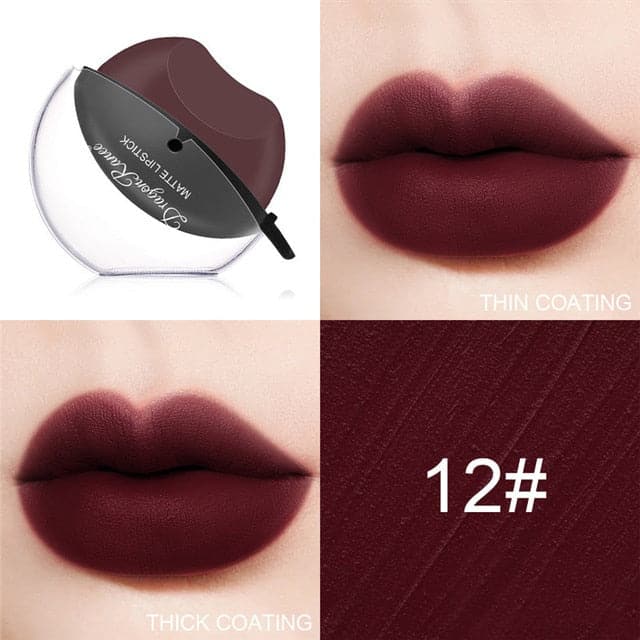 New Women Lazy Lipstick Elegant And Noble Make Up Liquid Lipstick Waterproof Non-stick Cup Lip Tint Matte Lipstick Long- Lasting