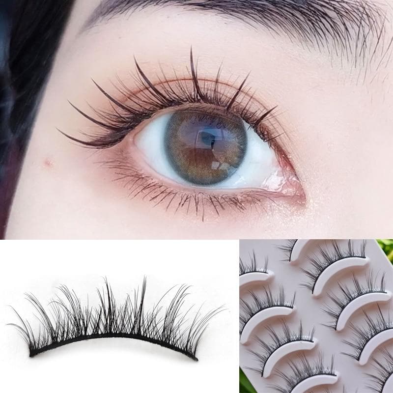 Makeup Natural False Eyelashes Extension Nude Look Eye Lashes Japanese Style Air Lashes Daily Student Bride