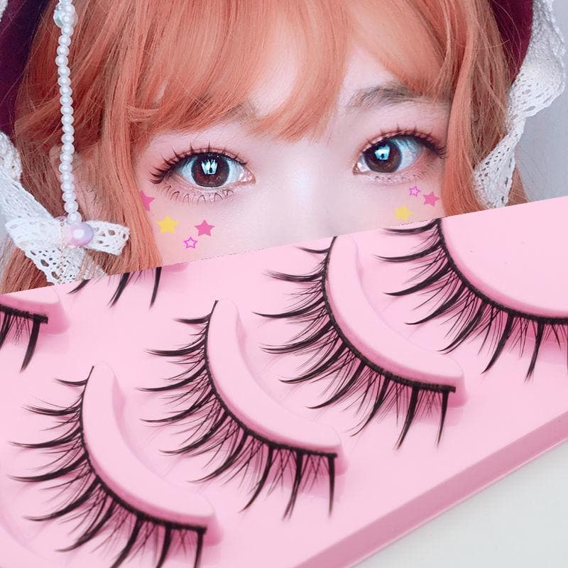 Makeup Natural False Eyelashes Extension Nude Look Eye Lashes Japanese Style Air Lashes Daily Student Bride