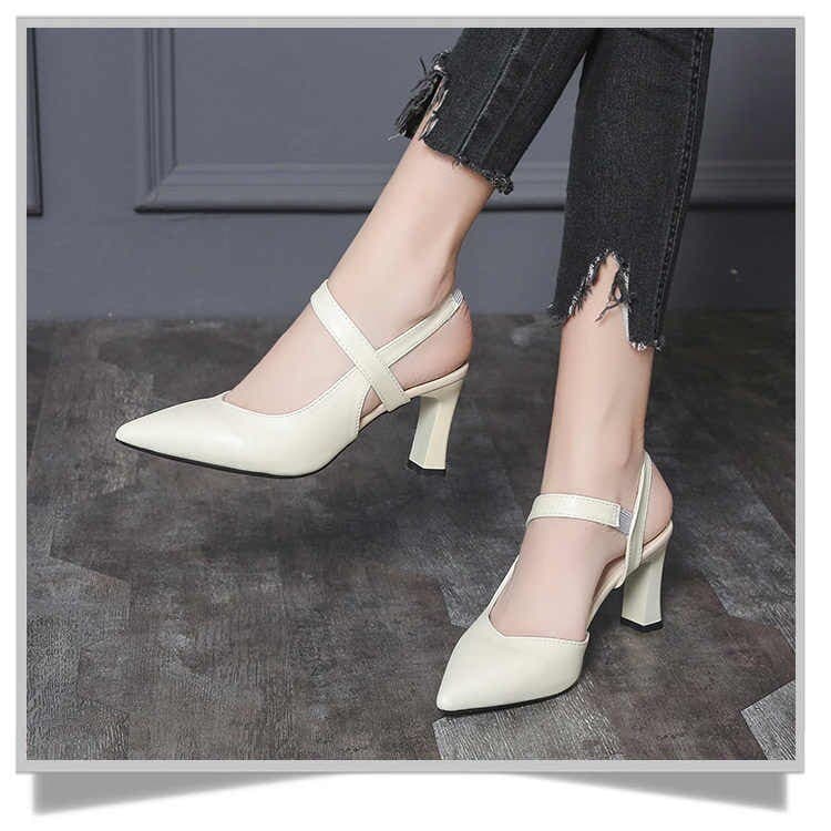 New Ladies Pu Black Brand Design Party Wedding Square Dance Shoes 6cm Fashion High Heels