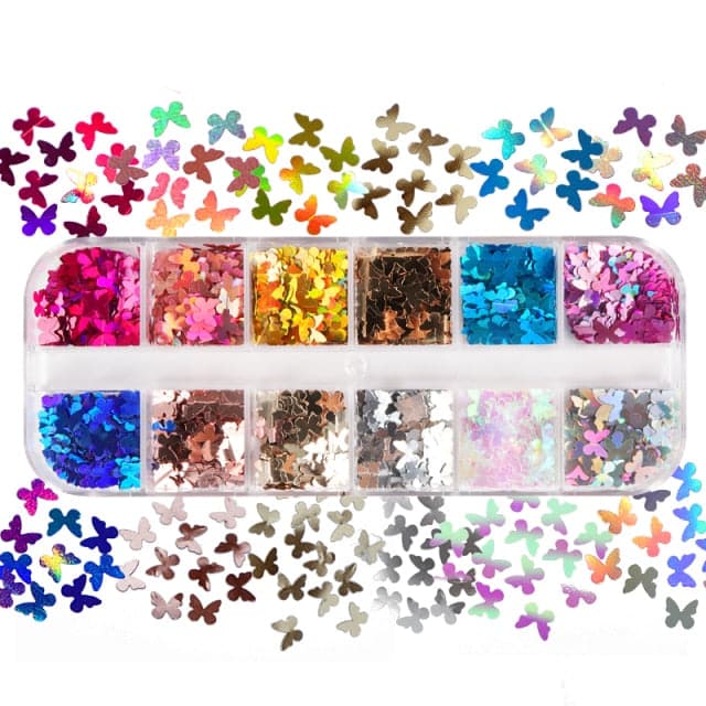 1 Set Natural Floral Nail Art Decorations Mixed Color Nail Decal Jewelry Dried Flower Accessories For DIY Manicure Design