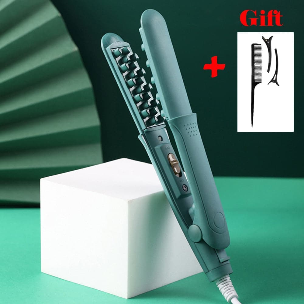 Mini Professional Hair Curler Electric Curling Iron Corn Perm Splint Flat Iron Wave Board Ceramic Digital Styling Tools