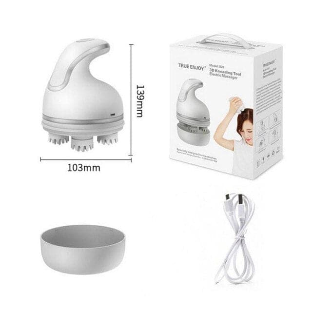 3D Head Massager People Pet Cat Dog Vibrating USB Wireless Waterproof Scalp Massager Promote Head Blood Circulation Health Care