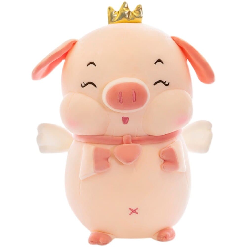 Cute Crown Pig Stuffed Toy Pillow Doll Home Decor