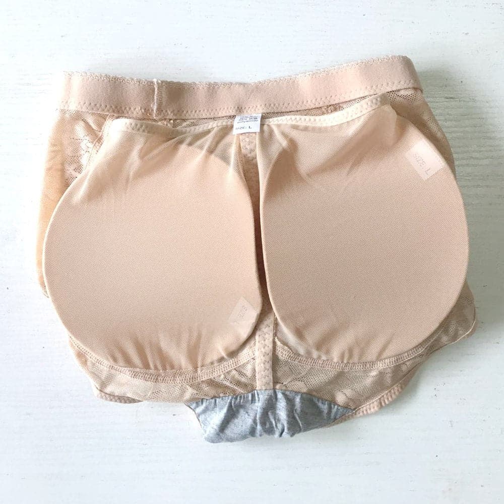 Padded Panties Butt Hip Enhancers 2 pcs Removable Padded Slimming Underwear Shaper Push Up Panties With Fake Butt Pads Padding