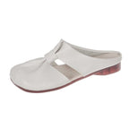 Retro Women's Shoes Summer Flat Slippers Leather Sandals Fashion Zapatillas Casa Mujer Sapatos Femininos Large Size