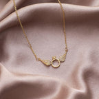 Fashion Shiny CZ Zircon Angel Wing Chokers Necklaces for Women Female Gold Color Copper Alloy Pendant Necklace Jewelry Gift