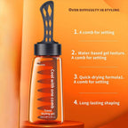 280ml Professional 2-In-1 Hair Wax Gel With Comb Long-Lasting Fluffy Tool Cream Pomade Salon Hair Hair Mud Gel