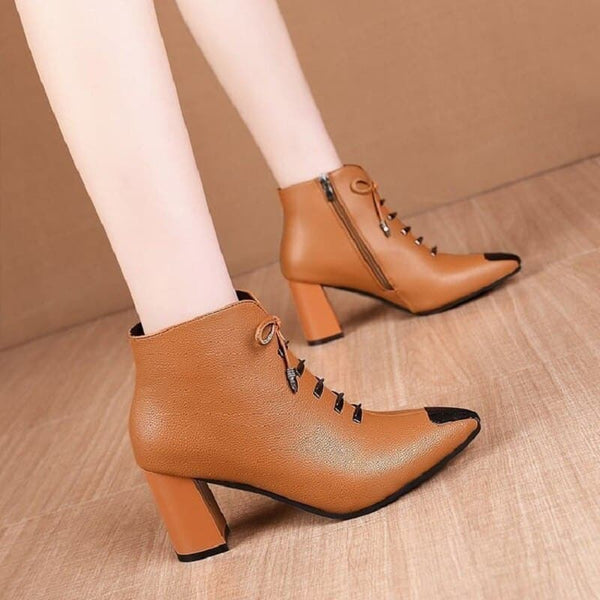 Fashion Bow Women'S Shoes With Heel Black Ankle Ladies Boots Wedge Sneakers Heeled Shoes