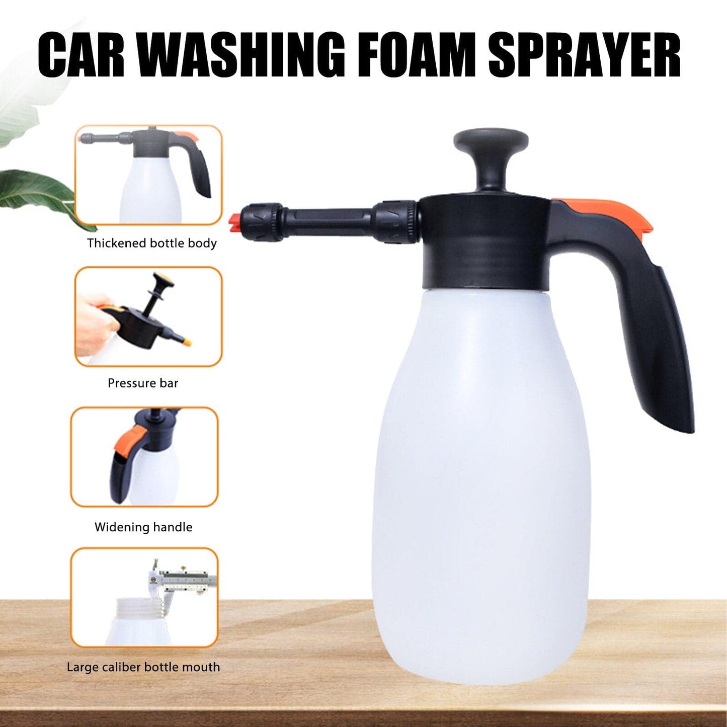 Auto Wash Watering Can High Pressure Cleaner Car Cleaning Sprayer Manual Snow Foam Spray Can 1.5L