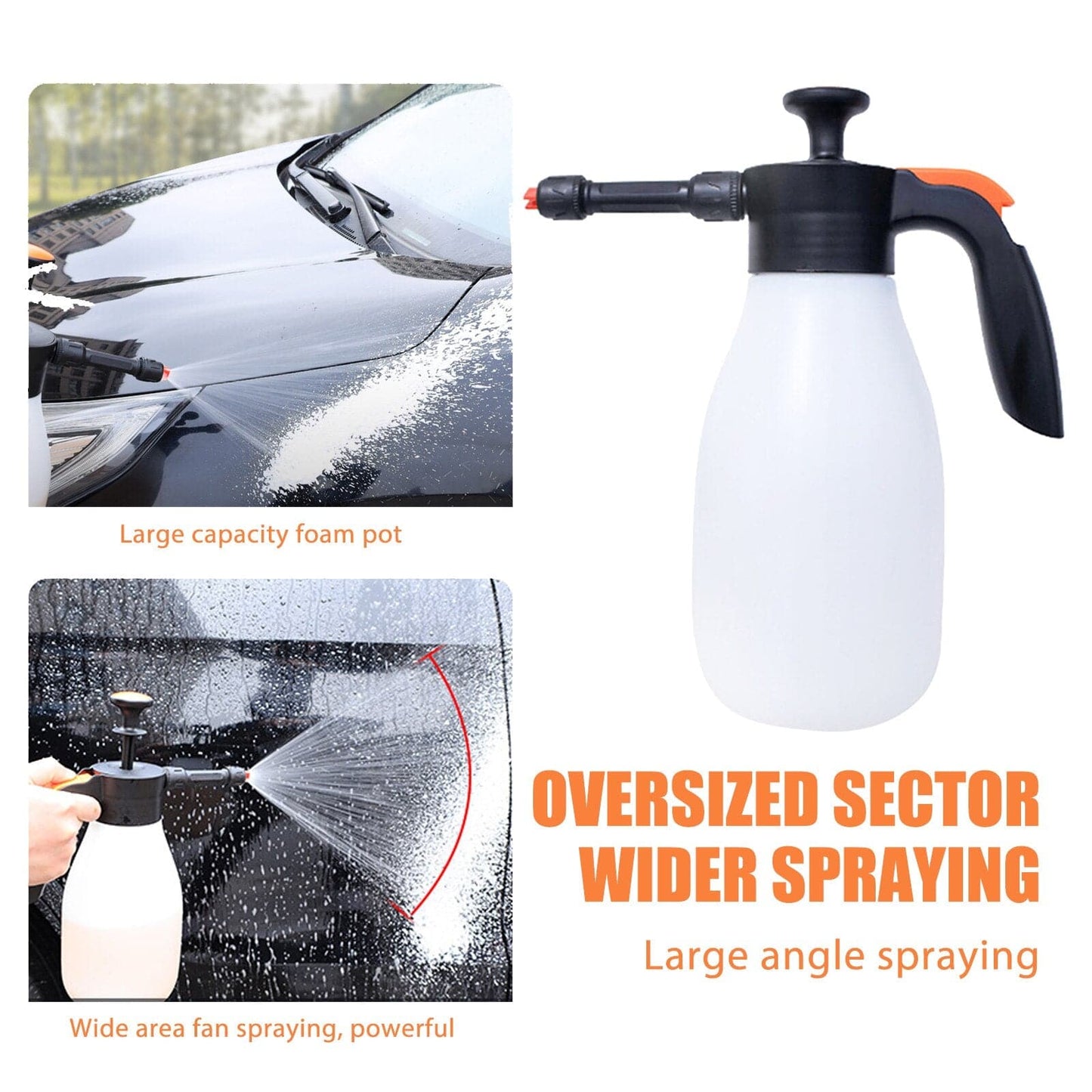 Auto Wash Watering Can High Pressure Cleaner Car Cleaning Sprayer Manual Snow Foam Spray Can 1.5L