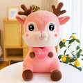 Cute Christmas Deer Anime Elk Pillow Hugs Soft Child Toys Stuffed Dolls