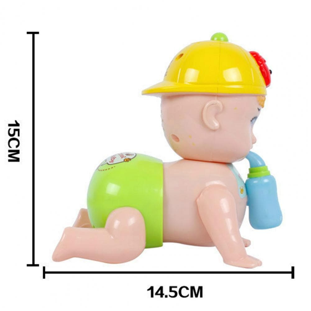 Crawling Toy with Feeding Bottle Intelligence Development Non-toxic Crawling Baby Doll Puzzle Toy for Toddlers Early Education