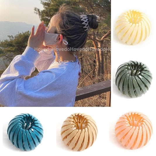 Bun Hair Claw Horsetail Buckle Hair Clip Bird Nest Female Ponytail Expanding Hair Accessories