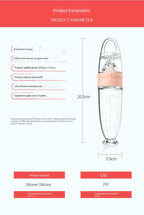 Silicone Baby Feeding Spoon Silicone Food Supplement Children Rice Paste Bottle