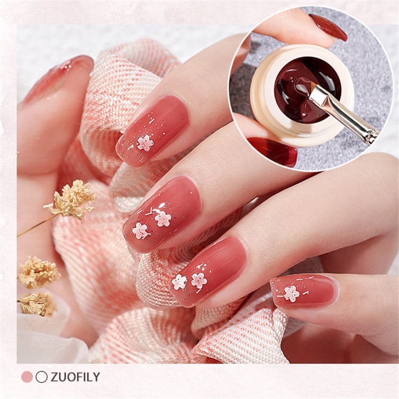 56 Color Solid Cream Gel Nail Polish Nail Art Semi-permanent Varnish Hybrid DIY Painting Drawing UV Gel Nail Polish for Manicure