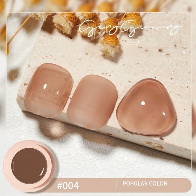 56 Color Solid Cream Gel Nail Polish Nail Art Semi-permanent Varnish Hybrid DIY Painting Drawing UV Gel Nail Polish for Manicure