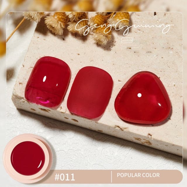 56 Color Solid Cream Gel Nail Polish Nail Art Semi-permanent Varnish Hybrid DIY Painting Drawing UV Gel Nail Polish for Manicure