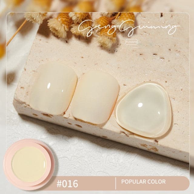 56 Color Solid Cream Gel Nail Polish Nail Art Semi-permanent Varnish Hybrid DIY Painting Drawing UV Gel Nail Polish for Manicure