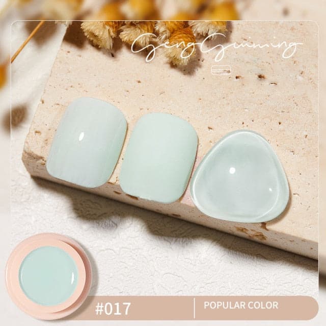 56 Color Solid Cream Gel Nail Polish Nail Art Semi-permanent Varnish Hybrid DIY Painting Drawing UV Gel Nail Polish for Manicure