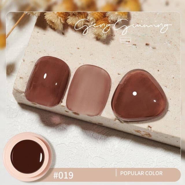 56 Color Solid Cream Gel Nail Polish Nail Art Semi-permanent Varnish Hybrid DIY Painting Drawing UV Gel Nail Polish for Manicure