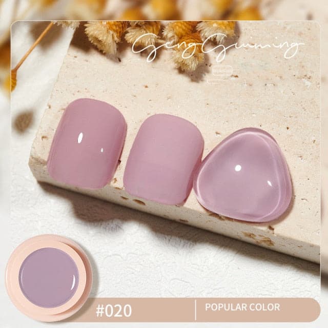 56 Color Solid Cream Gel Nail Polish Nail Art Semi-permanent Varnish Hybrid DIY Painting Drawing UV Gel Nail Polish for Manicure