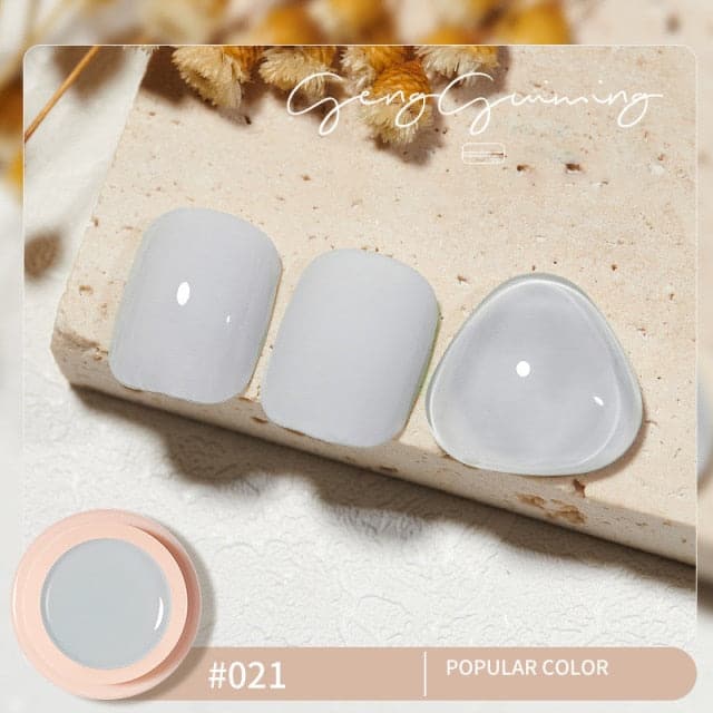 56 Color Solid Cream Gel Nail Polish Nail Art Semi-permanent Varnish Hybrid DIY Painting Drawing UV Gel Nail Polish for Manicure