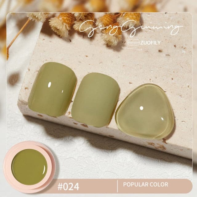 56 Color Solid Cream Gel Nail Polish Nail Art Semi-permanent Varnish Hybrid DIY Painting Drawing UV Gel Nail Polish for Manicure