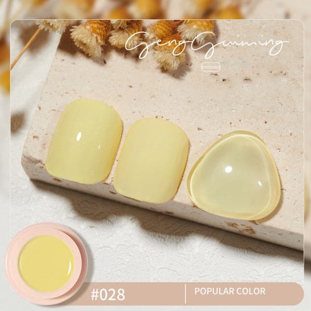 56 Color Solid Cream Gel Nail Polish Nail Art Semi-permanent Varnish Hybrid DIY Painting Drawing UV Gel Nail Polish for Manicure