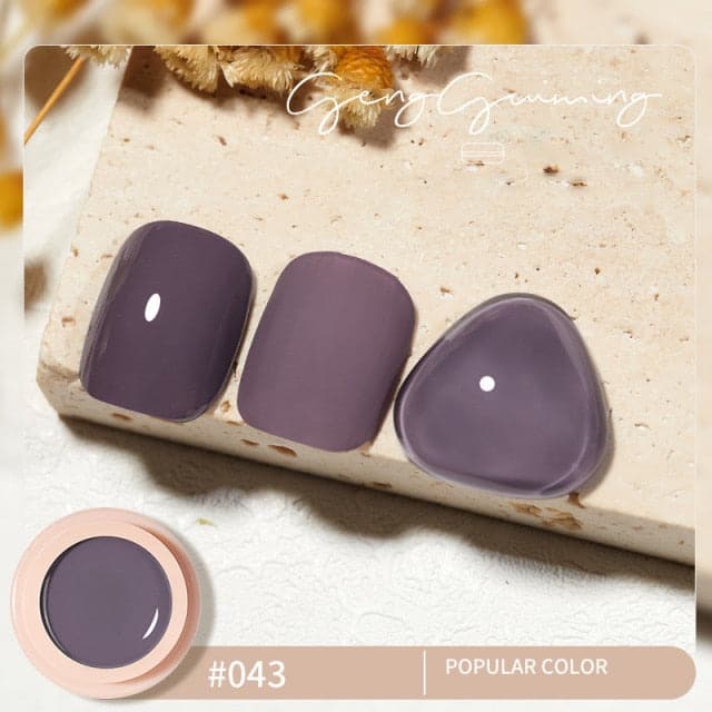 56 Color Solid Cream Gel Nail Polish Nail Art Semi-permanent Varnish Hybrid DIY Painting Drawing UV Gel Nail Polish for Manicure