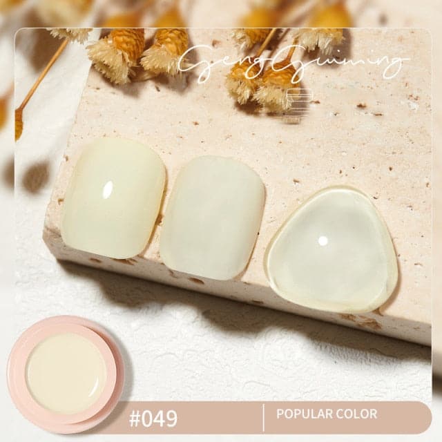 56 Color Solid Cream Gel Nail Polish Nail Art Semi-permanent Varnish Hybrid DIY Painting Drawing UV Gel Nail Polish for Manicure