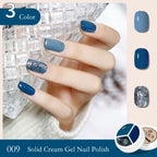 3In1 Solid Cream Gel Polish Color Mud UV LED Semi-Permanent Canned Gel Paint Nail Art DIY